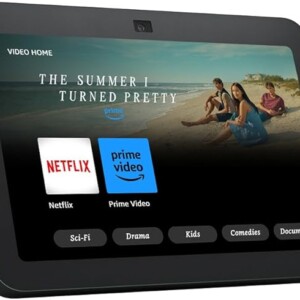 Echo Show 8 (Newest gen) | HD smart touchscreen with spatial audio, smart home hub and Alexa | Charcoal