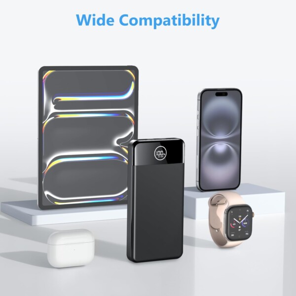 Power Bank Fast Charging 26800mAh, Portable Charger PD22.5W, PD3.0 QC4.0 USB-C/USB-A Output, Phone Battery Pack for iPhone 16 15 14 13 Plus Pro Max Mini, Glaxy - Image 3