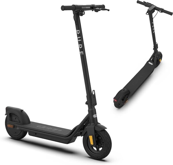 Pure Air Electric Scooter Adult, Lightweight Foldable Electric Scooters, E Scooter with 10" Tubeless Tyres