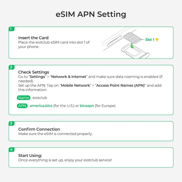 EIOTCLUB eSIM Card + Reader Kit – Unlimited eSIM Profiles, Global Roaming in EU & other 200+ Countries, Compatible with Android, iPhone, Tablets & Laptops - Image 7