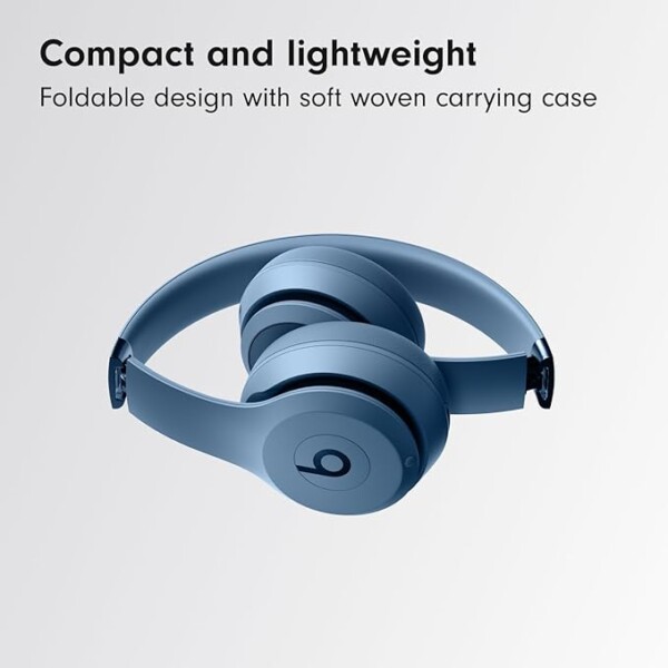 Beats Solo 4 – Wireless Bluetooth On-Ear Headphones, Apple & Android Compatible, Up to 50 hours of Battery Life – Slate Blue - Image 5