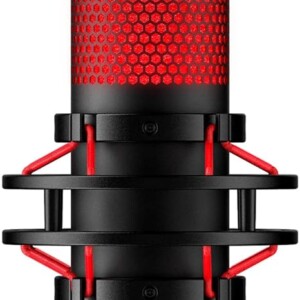 HyperX Podcasting MikeQuadcast  HyperX QuadCast – Standalone Microphone for streamers, content creators and gamers PC, PS4, and Mac, usb