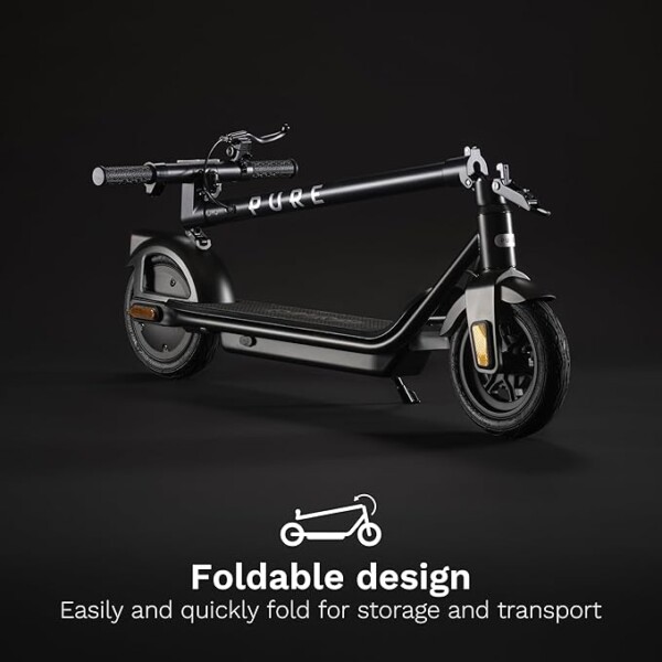 Pure Air Electric Scooter Adult, Lightweight Foldable Electric Scooters, E Scooter with 10" Tubeless Tyres - Image 4
