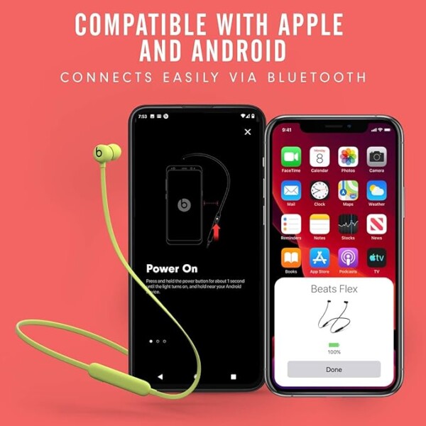 Beats Flex Wireless Earphones – Apple W1 Headphone Chip, Magnetic Earbuds, Class 1 Bluetooth, 12 Hours of Listening Time, Built-in Microphone - Beats Black - Image 6